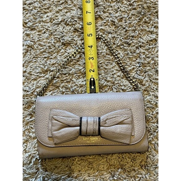 KATE SPADE NY Rosewood Place Milou Clutch Wallet Pink Removable Chain H154 Bow - Picture 16 of 16